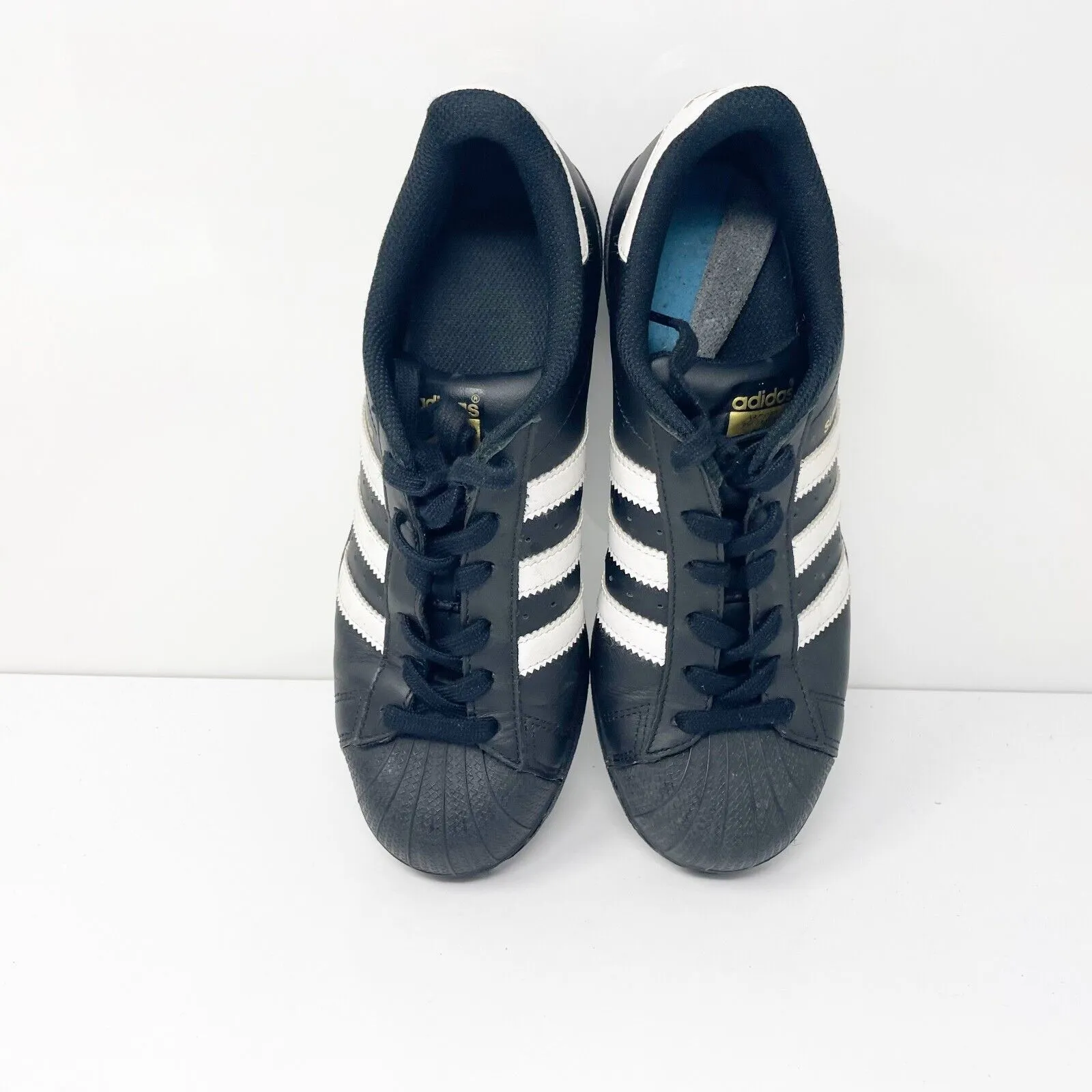 Adidas Boys Superstar B23642 Black Casual Shoes Sneakers Size 6.5