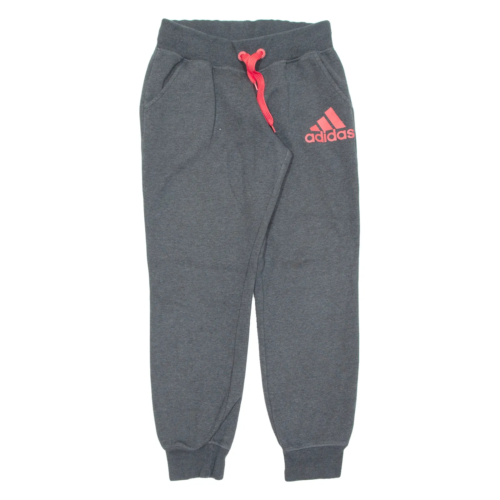 ADIDAS Womens Joggers Grey Tapered S W27 L30