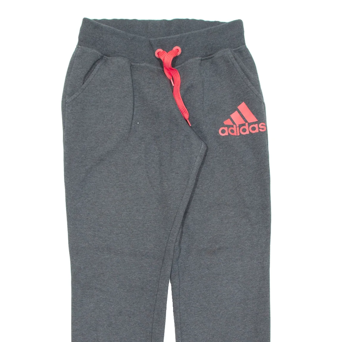 ADIDAS Womens Joggers Grey Tapered S W27 L30