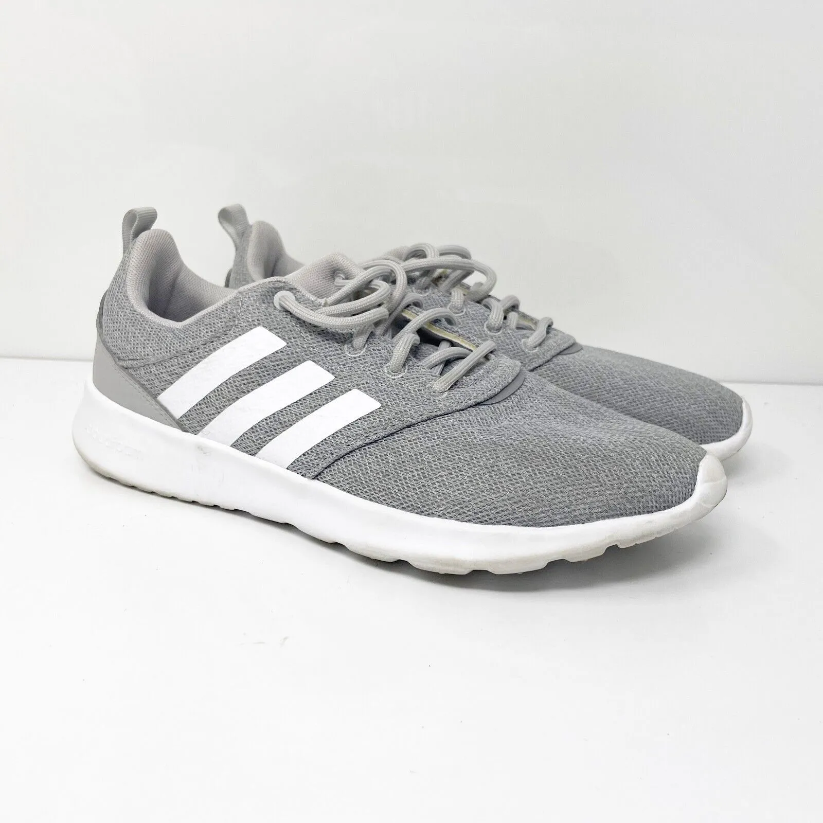 Adidas Womens QT Racer 2.0 FY8312 Gray Running Shoes Sneakers Size 8.5