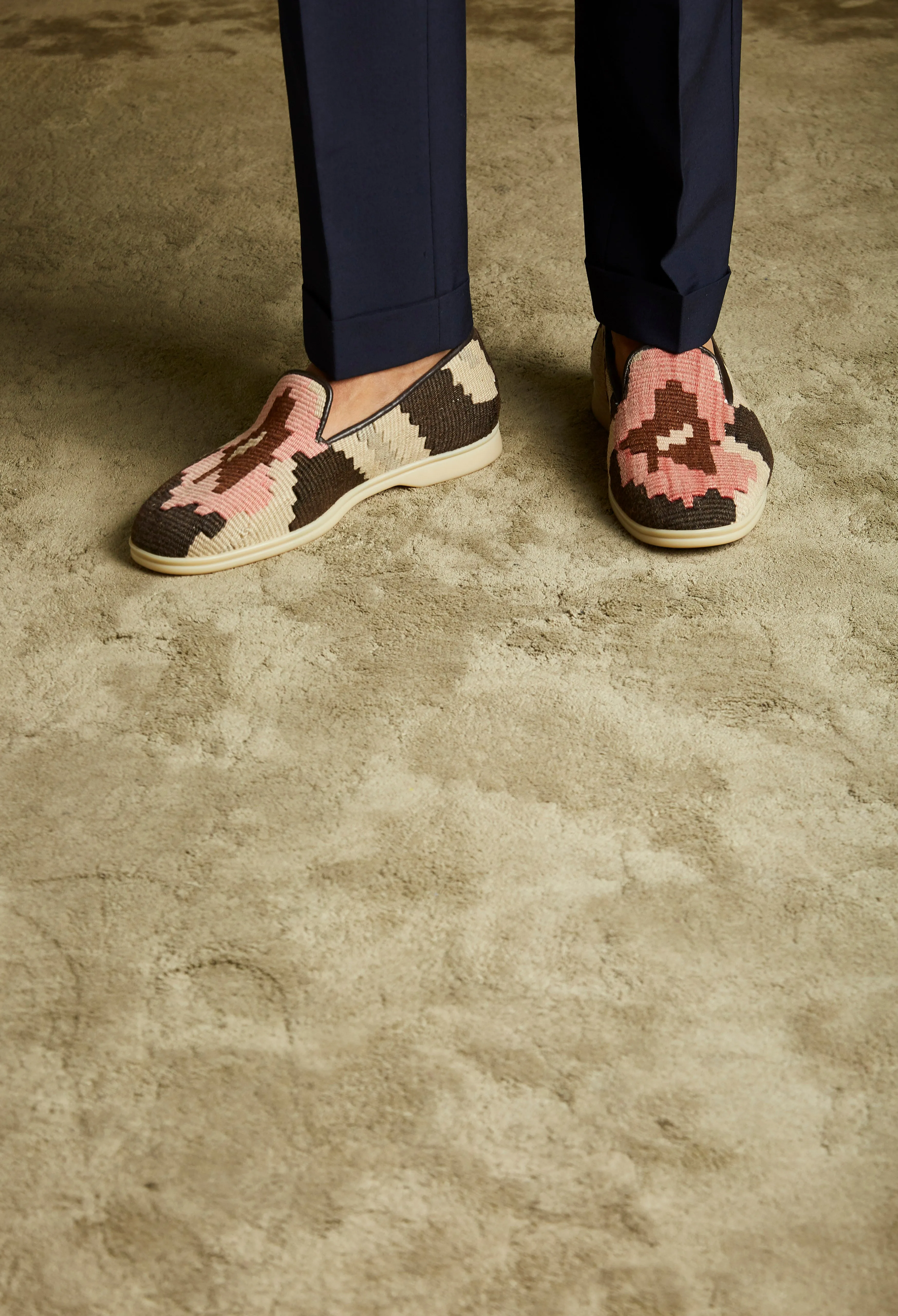 Albert Slippers in Antique Kilim Loafers