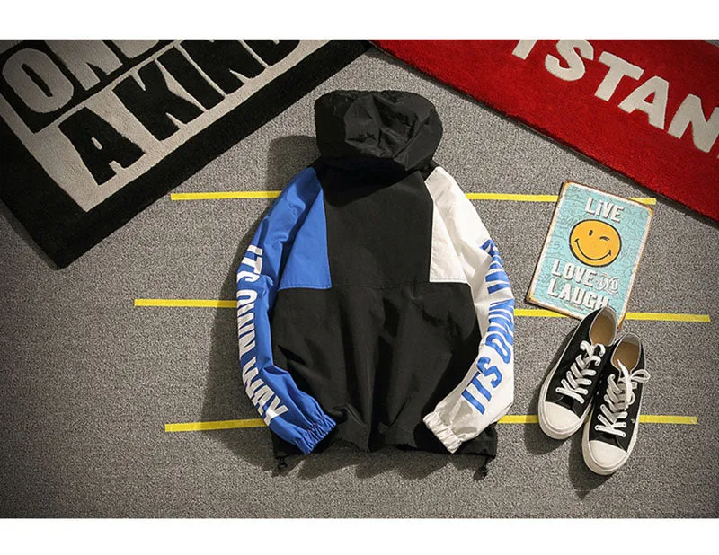 Aolamegs Patchwork Streetwear Hoodie