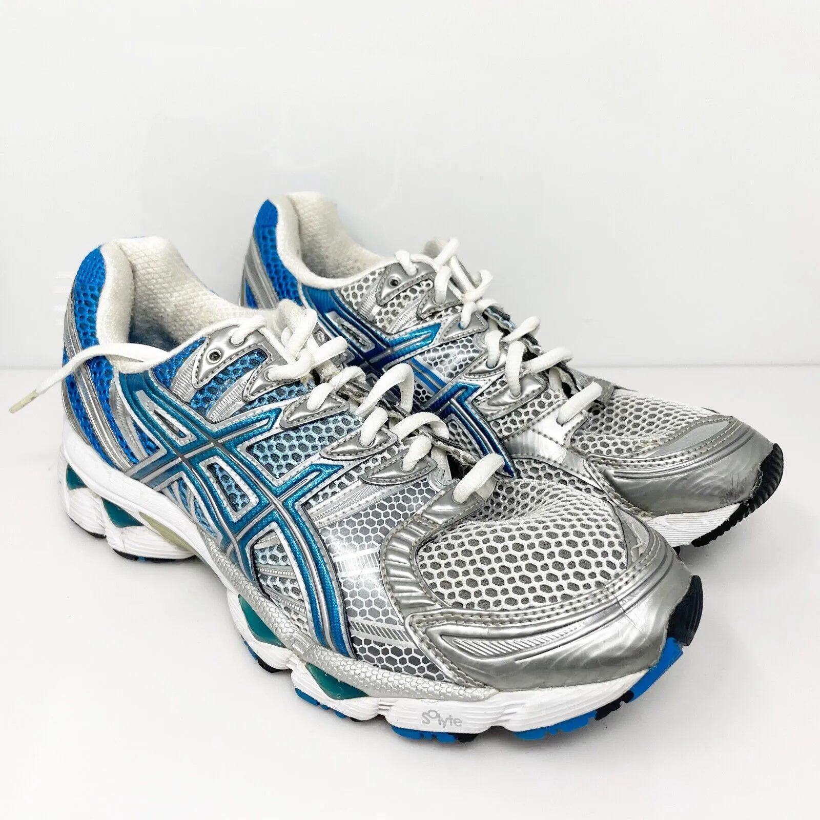 Asics Womens Gel Nimbus 12 T095N Gray Running Shoes Sneakers Size 9