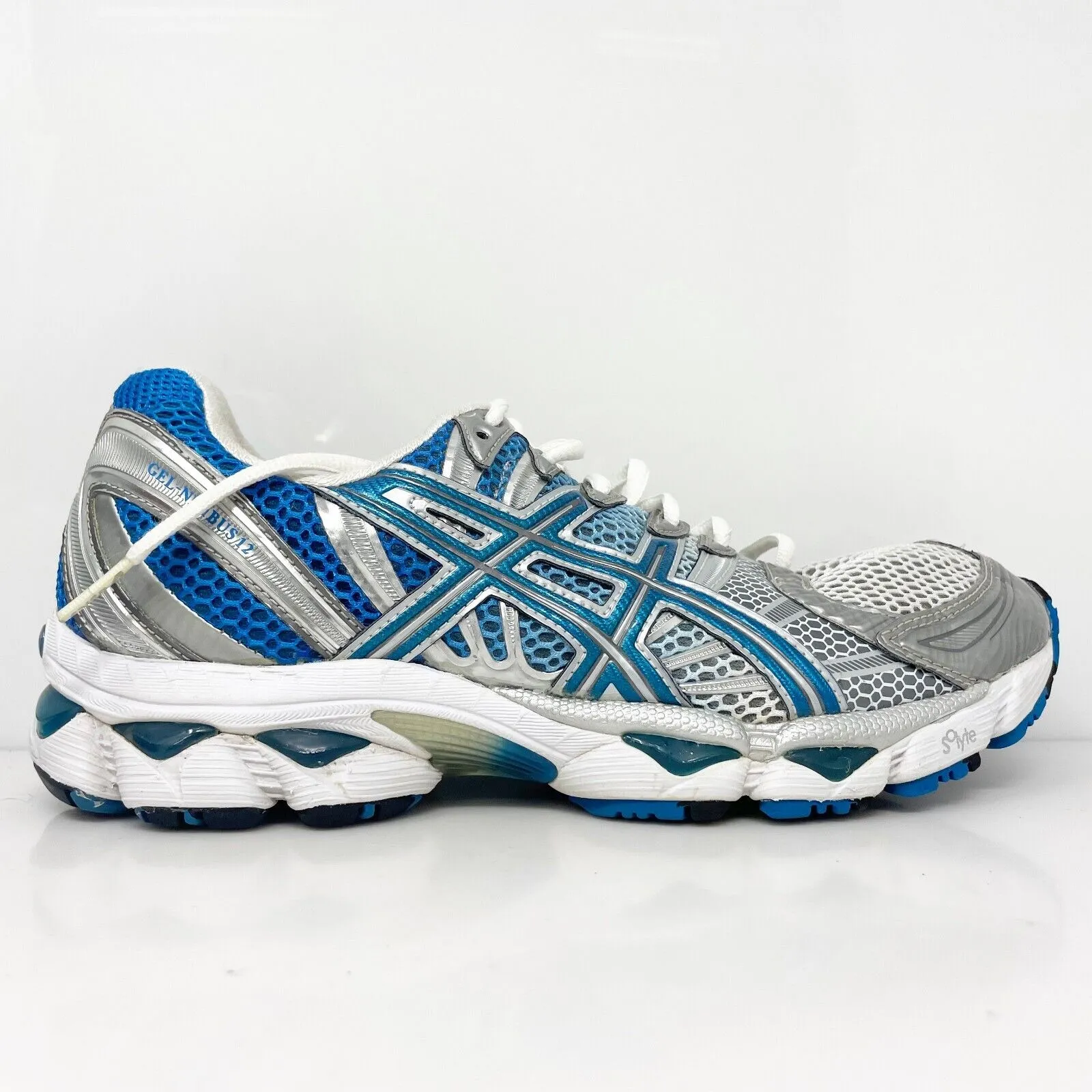 Asics Womens Gel Nimbus 12 T095N Gray Running Shoes Sneakers Size 9