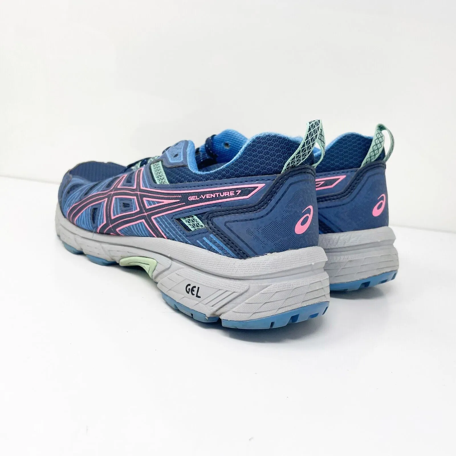 Asics Womens Gel Venture 7 1012A476 Blue Running Shoes Sneakers Size 8.5