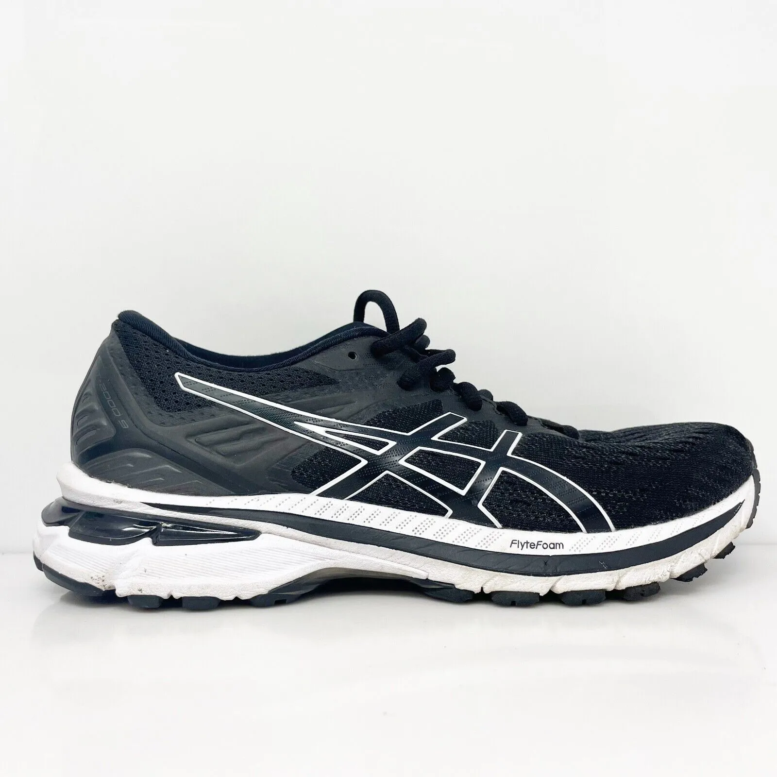 Asics Womens GT 2000 9 1012A859 Black Running Shoes Sneakers Size 7.5