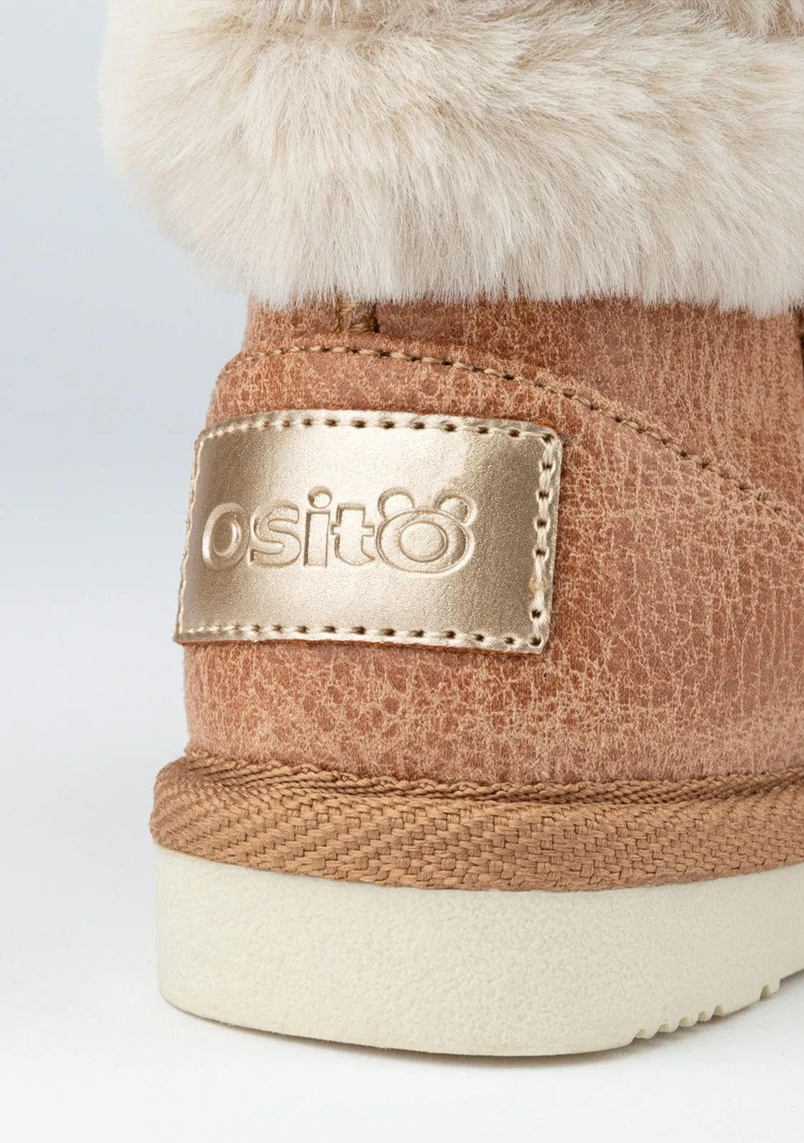 Baby's Camel Aviator Fur Australian Boots