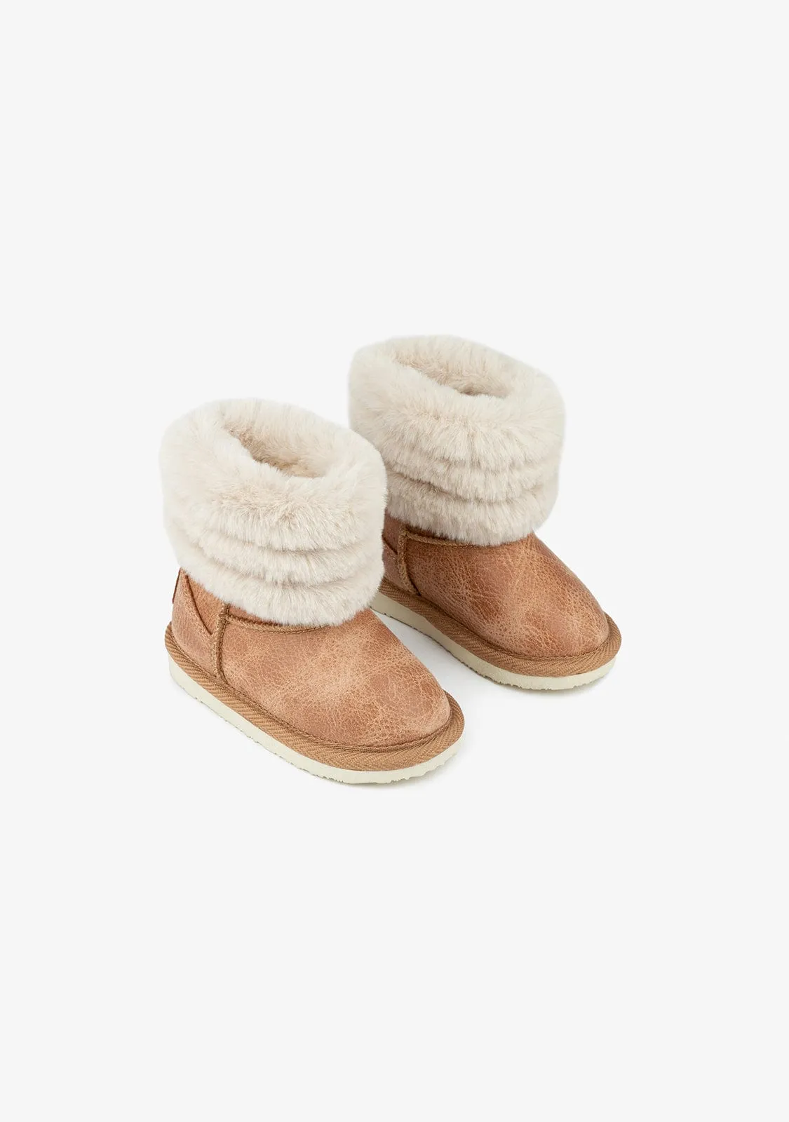 Baby's Camel Aviator Fur Australian Boots