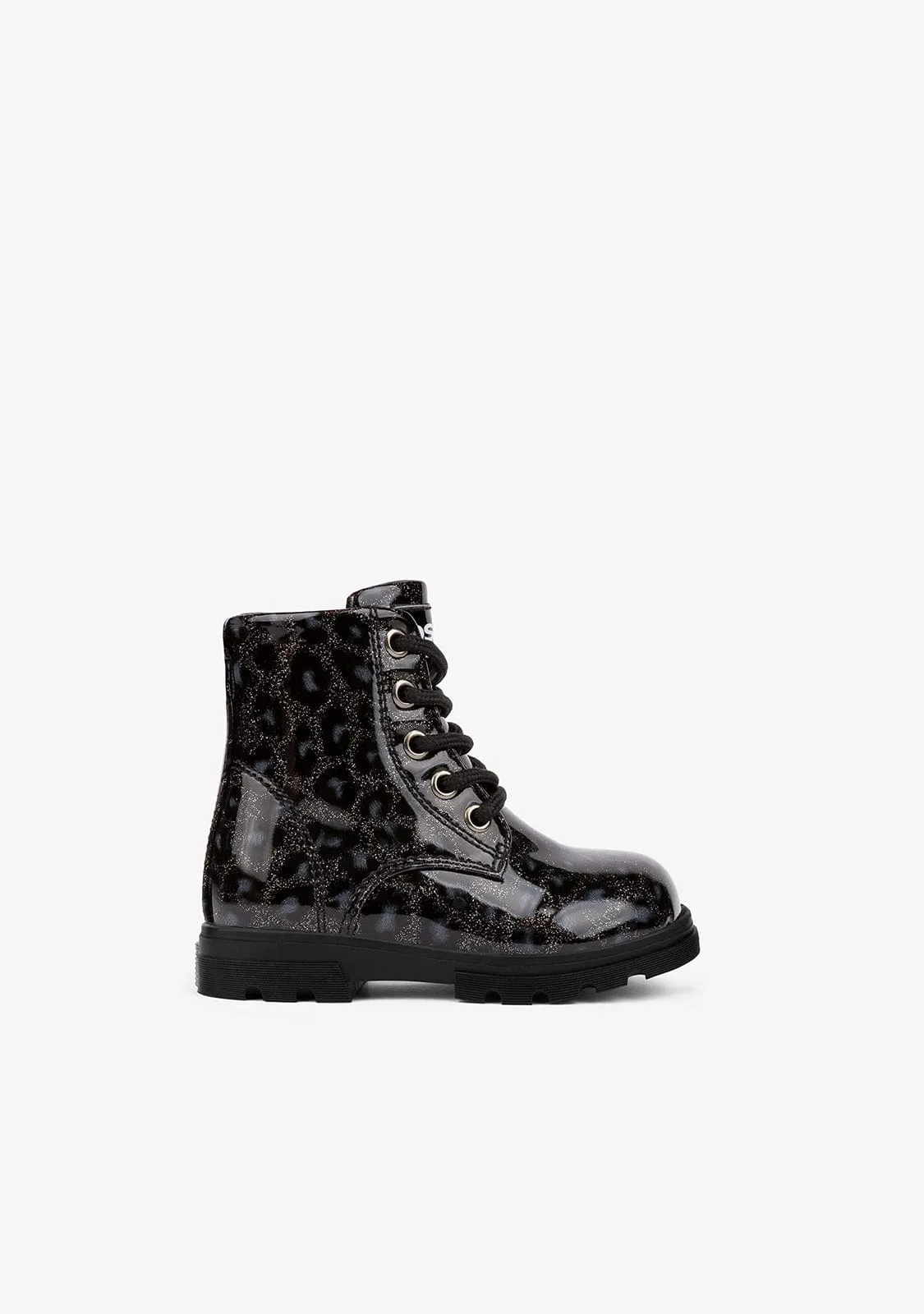 Baby's Lead Leopard Combat Boots