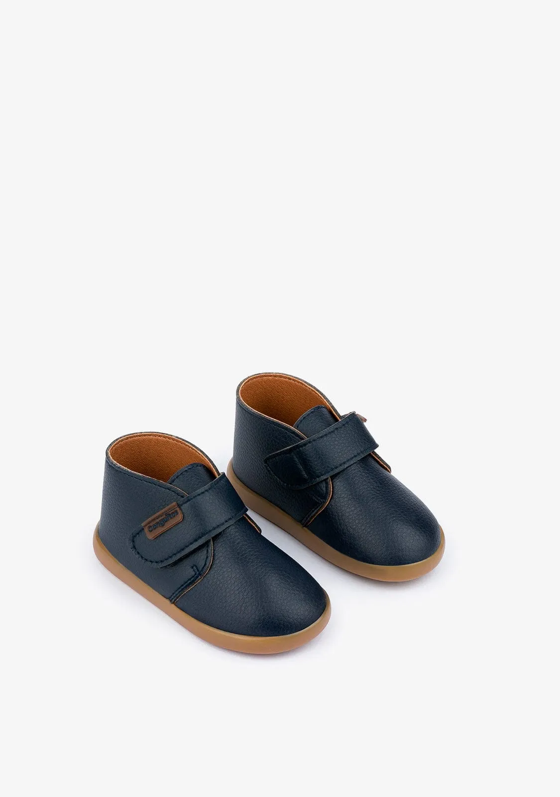 Baby's Navy First Steps Ankle Boots