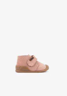 Baby's Pink First Steps Waves Ankle Boots