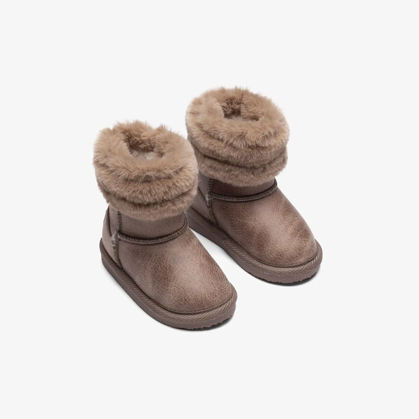 Baby's Taupe Fur Australian Boots