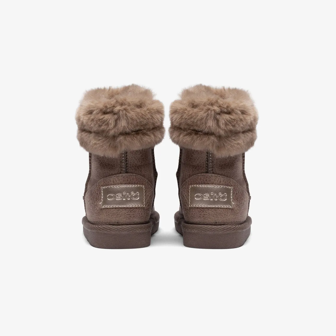 Baby's Taupe Fur Australian Boots