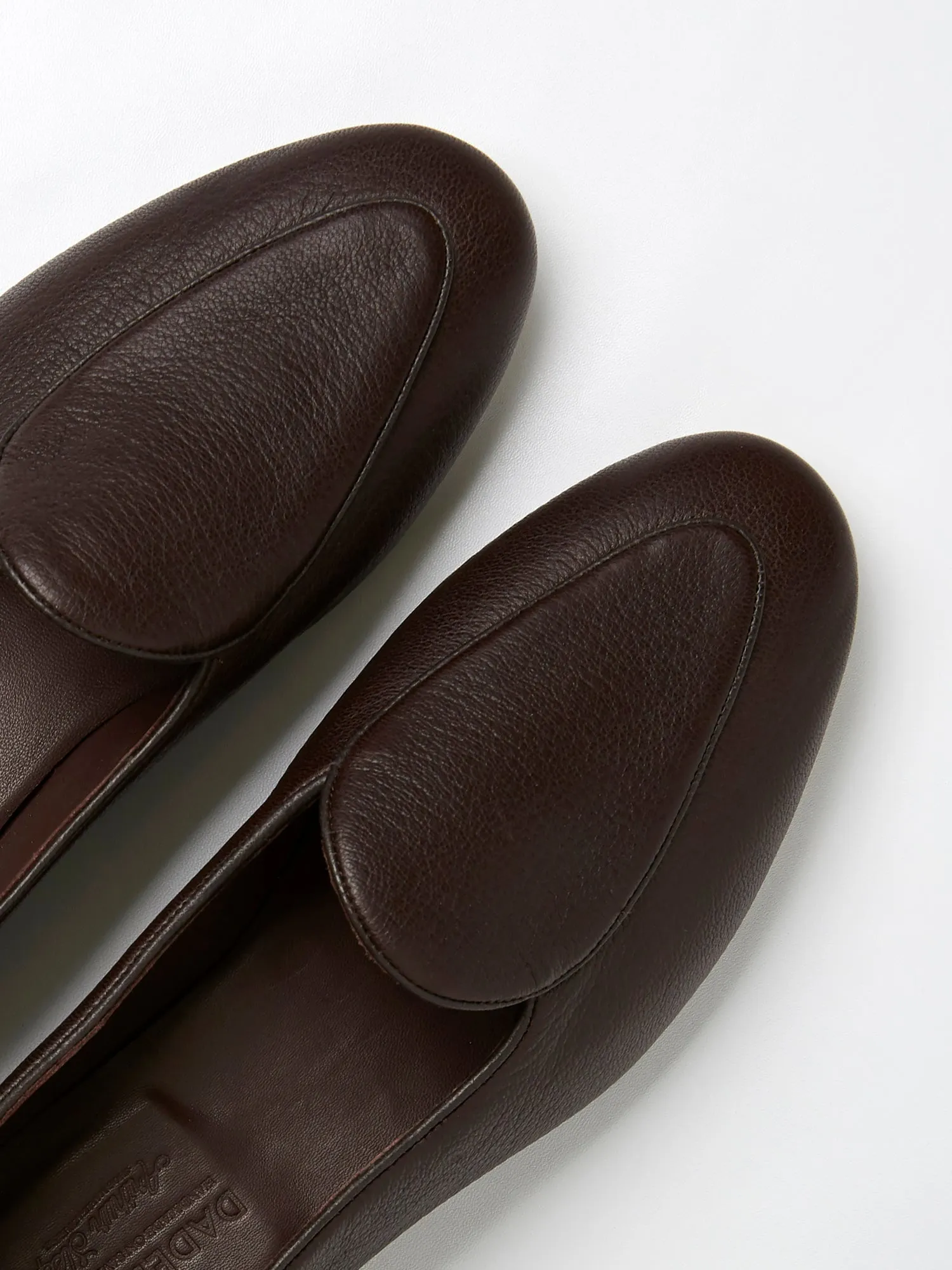 Belgian Loafers in Brown Deerskin