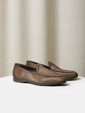 Belgian Loafers in Brown Pony Hair