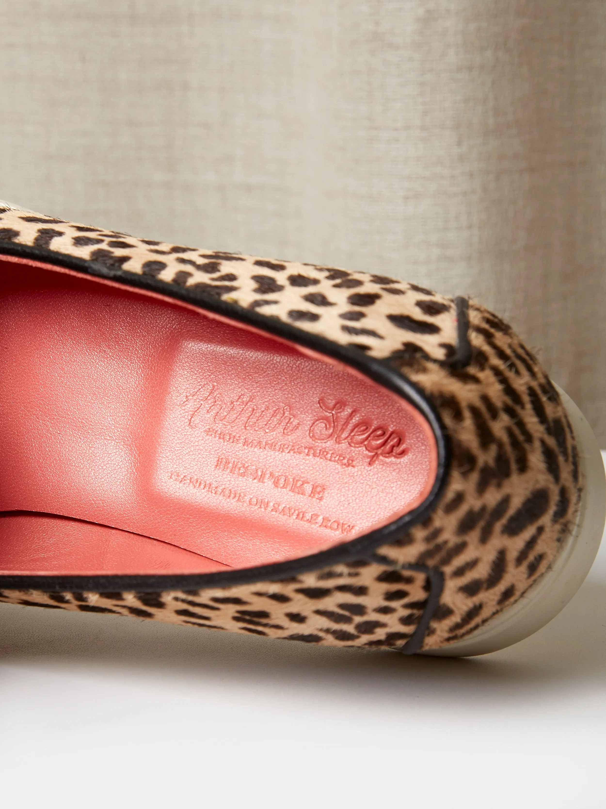 Belgian Loafers in Cheetah Print Pony Hair