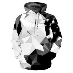 Black And White Geometry Art Hoodie