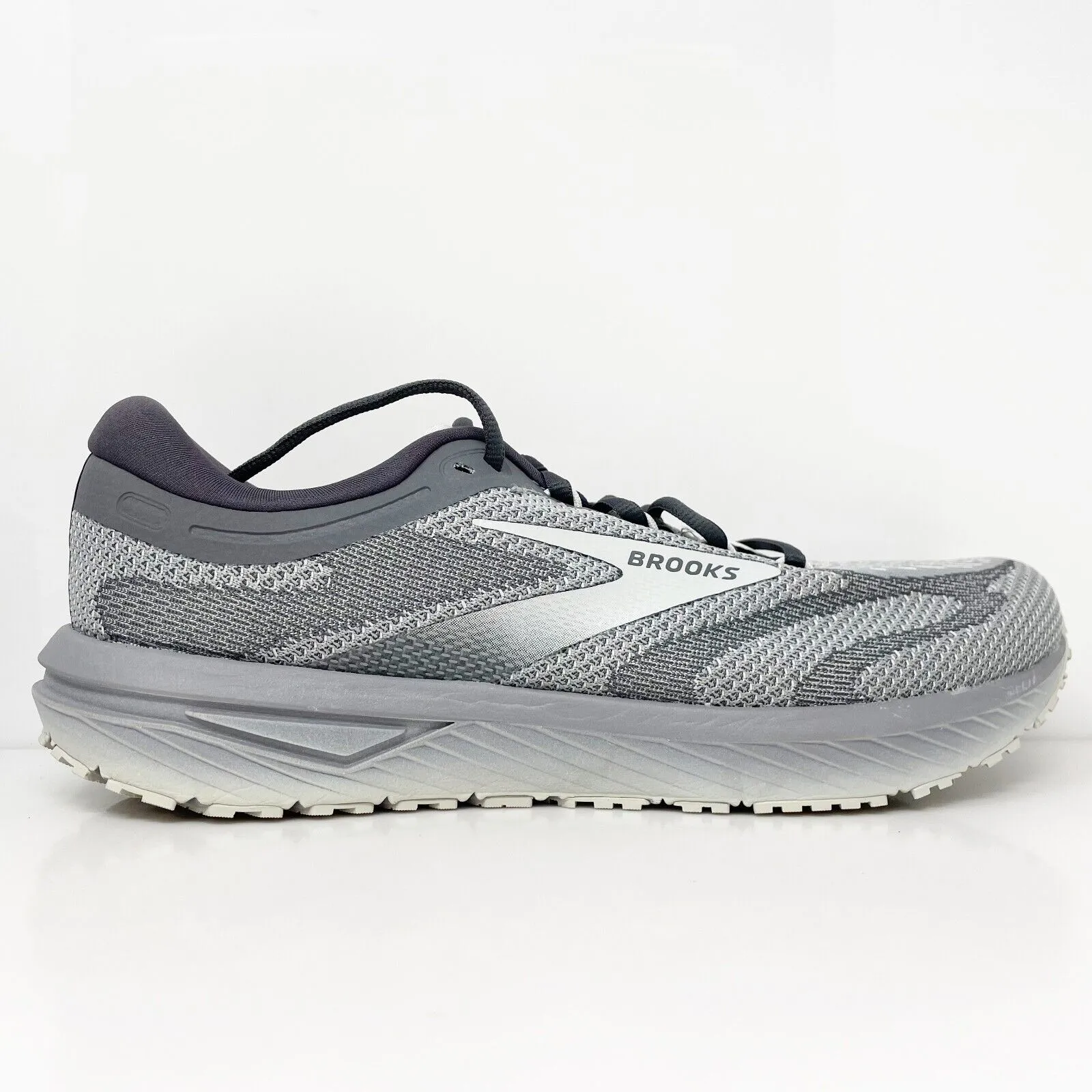 Brooks Mens Revel 7 1104351D014 Gray Running Shoes Sneakers Size 12 D