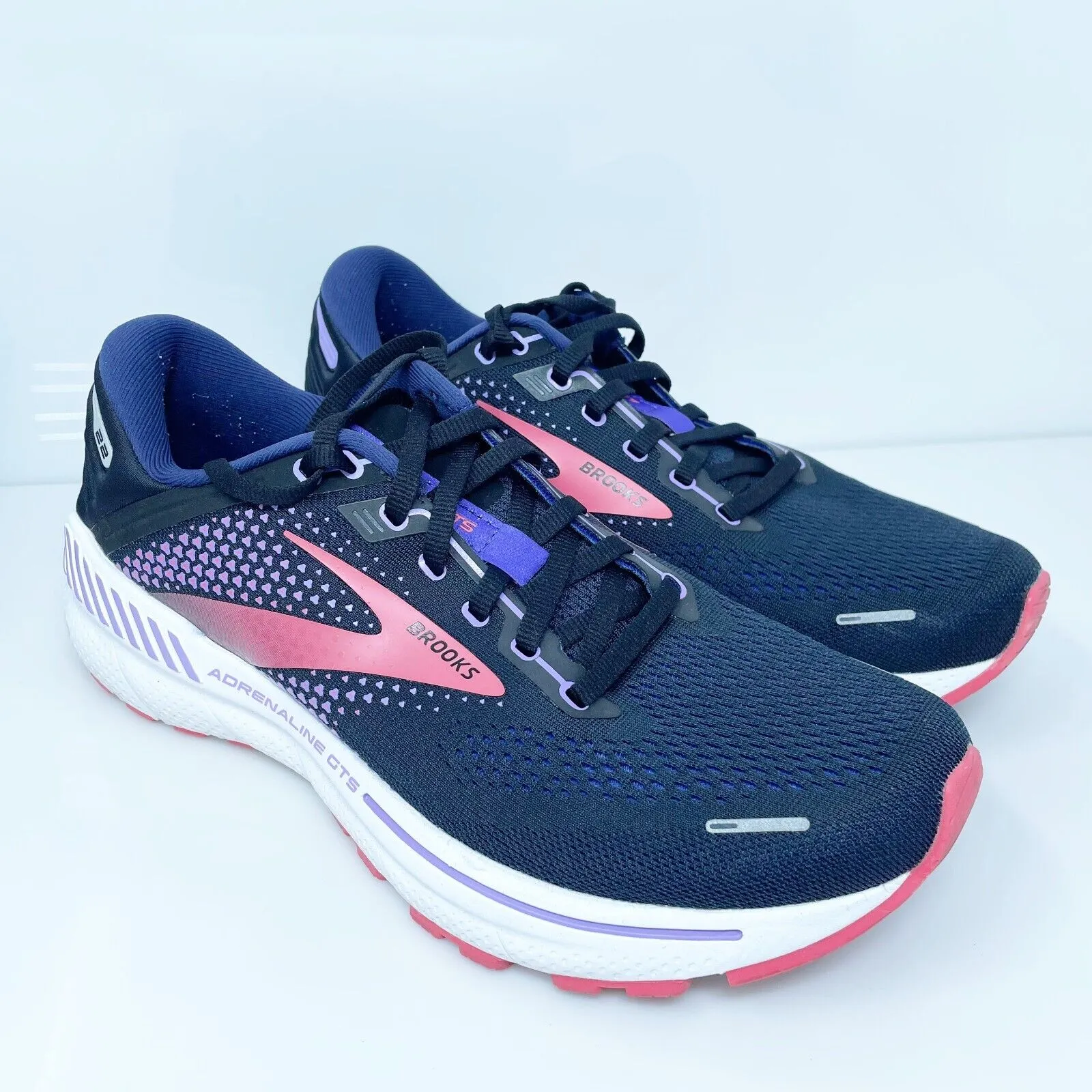 Brooks Womens Adrenaline GTS 22 1203531B080 Blue Running Shoes Sneakers Size 10B