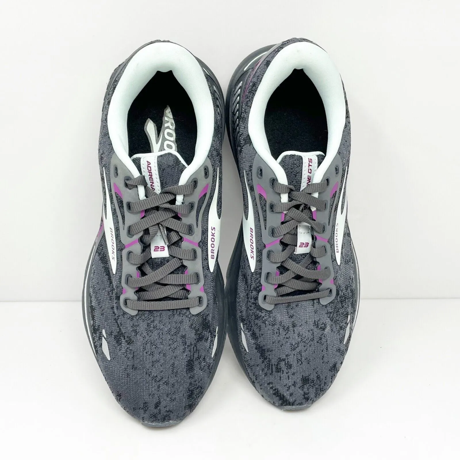 Brooks Womens Adrenaline GTS 23 1203811D072 Gray Running Shoes Sneakers Sz 8.5 D