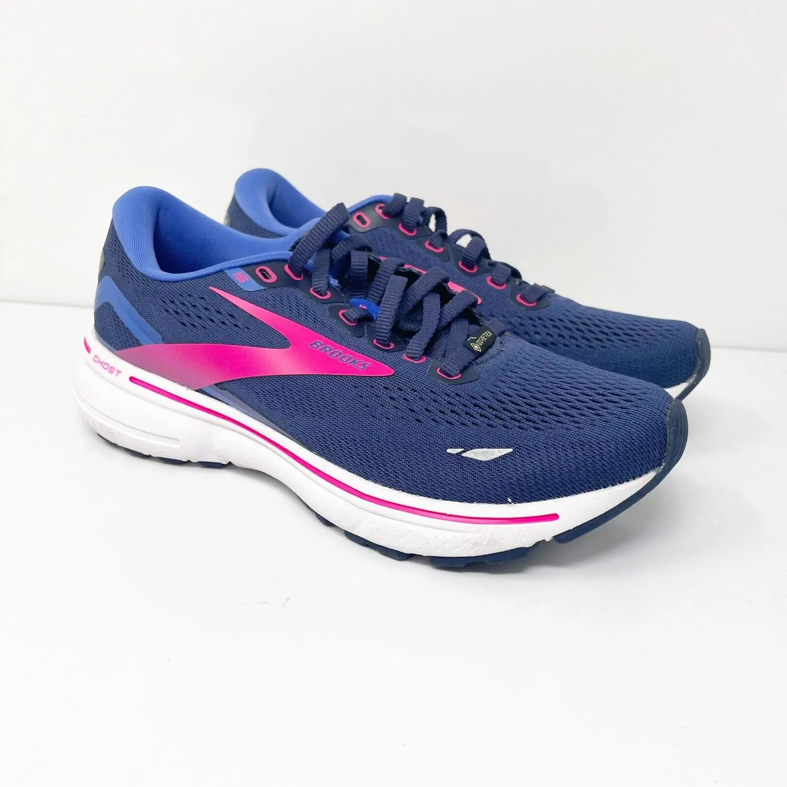 Brooks Womens Ghost 15 GTX 1203821B460 Blue Running Shoes Sneakers Size 6.5 B