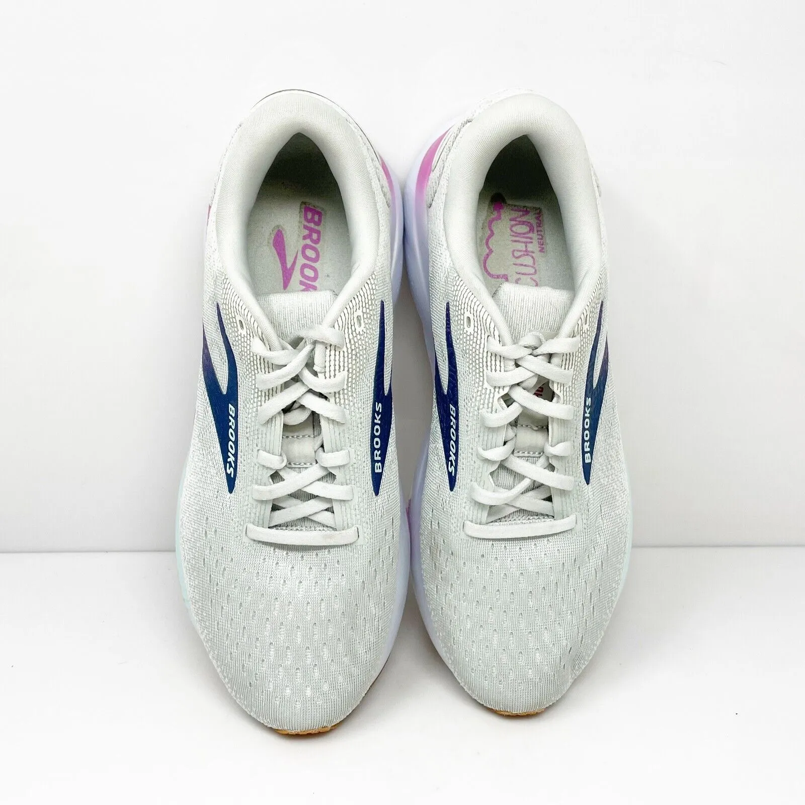 Brooks Womens Ghost 16 1204071D175 Gray Running Shoes Sneakers Size 10 D