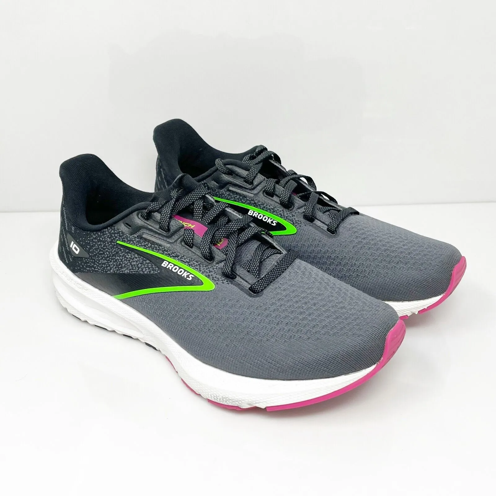 Brooks Womens Launch 10 1203981D074 Gray Running Shoes Sneakers Size 7.5 D