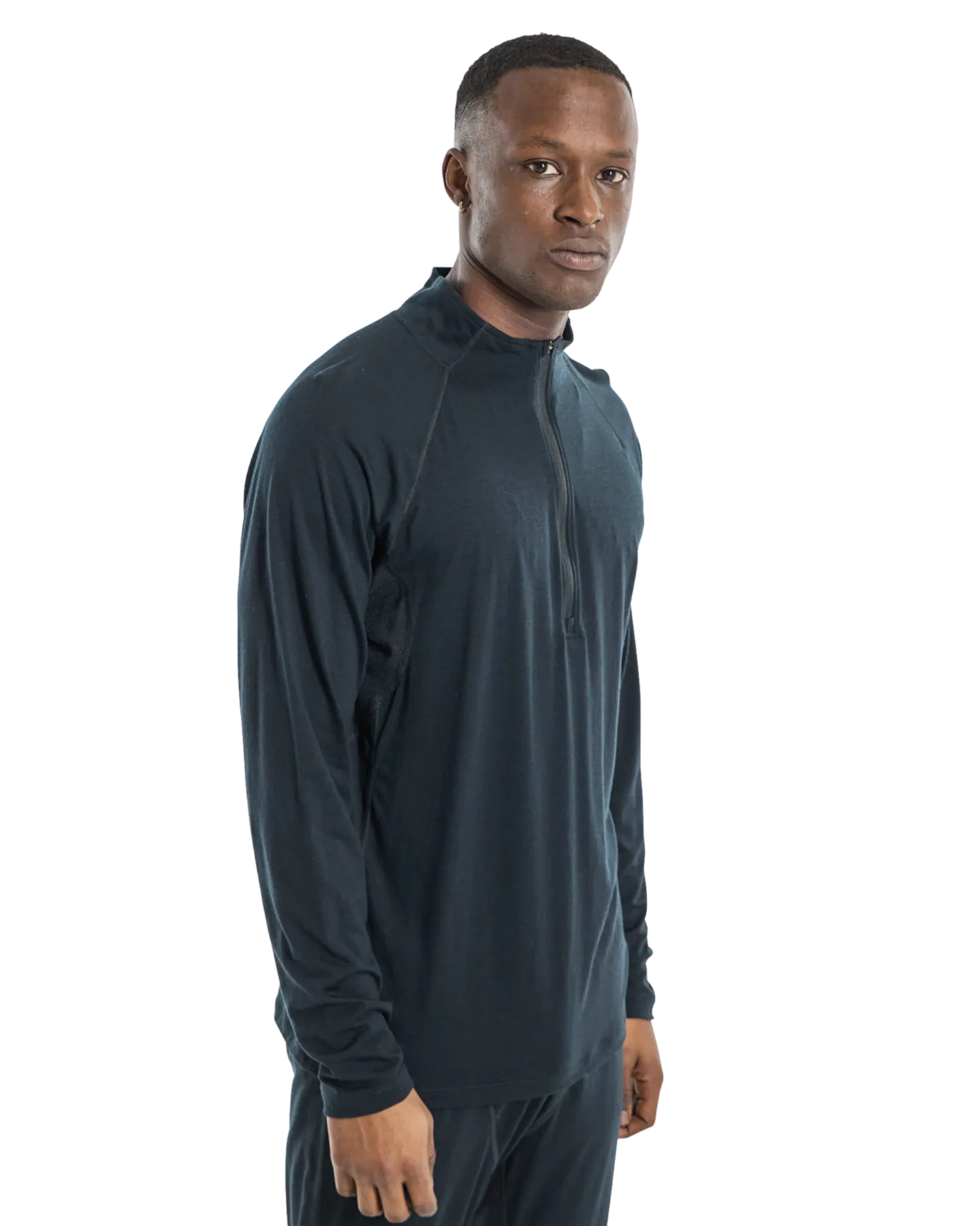 Burton Men's Phayse Merino Quarter Zip Fleece - True Black | Shop Shirts & Tops at Trojan Wake Ski Snow & Snow Skier