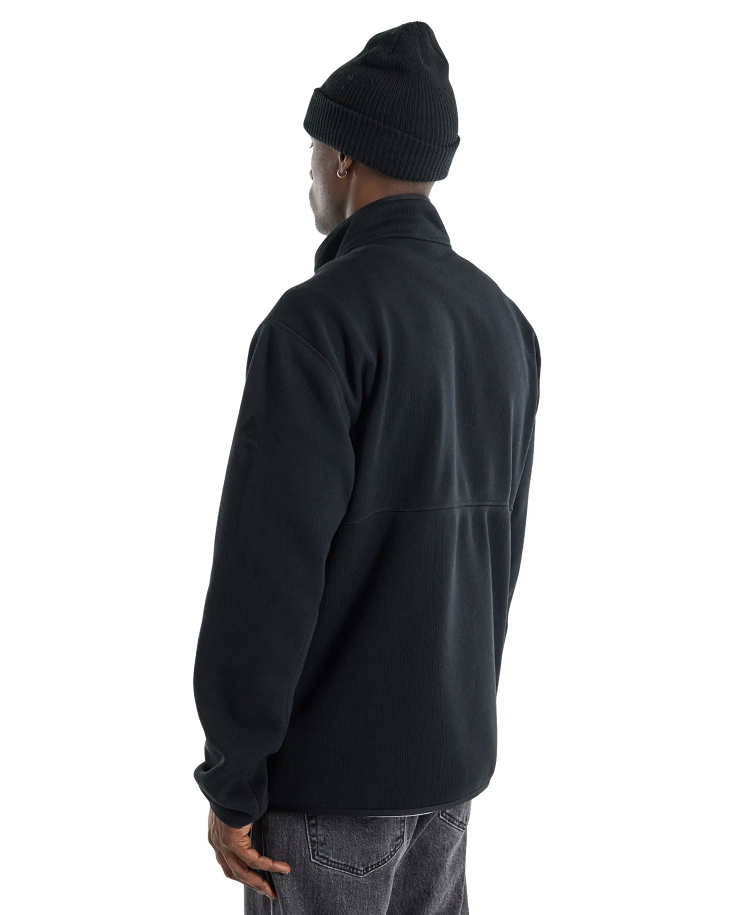 Burton Men's Runin Full-Zip Fleece - True Black