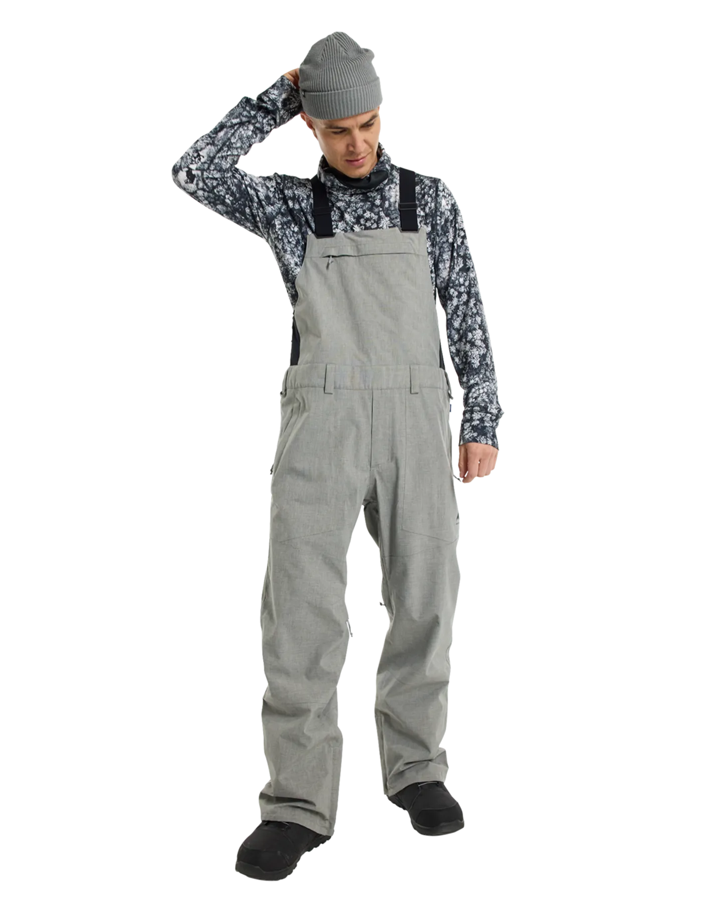 Burton Men's Snowdial 2L Bib Snow Pants - Sharkskin | Shop Snow Pants & Suits at Trojan Wake Ski Snow & Snow Skiers 