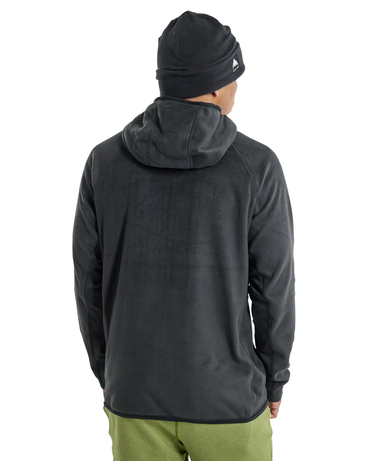 Burton Men's Stockrun Warmest Hooded Full-Zip Fleece - True Black | Shop Clothing at Trojan Wake Ski Snow & Snow Skiers 