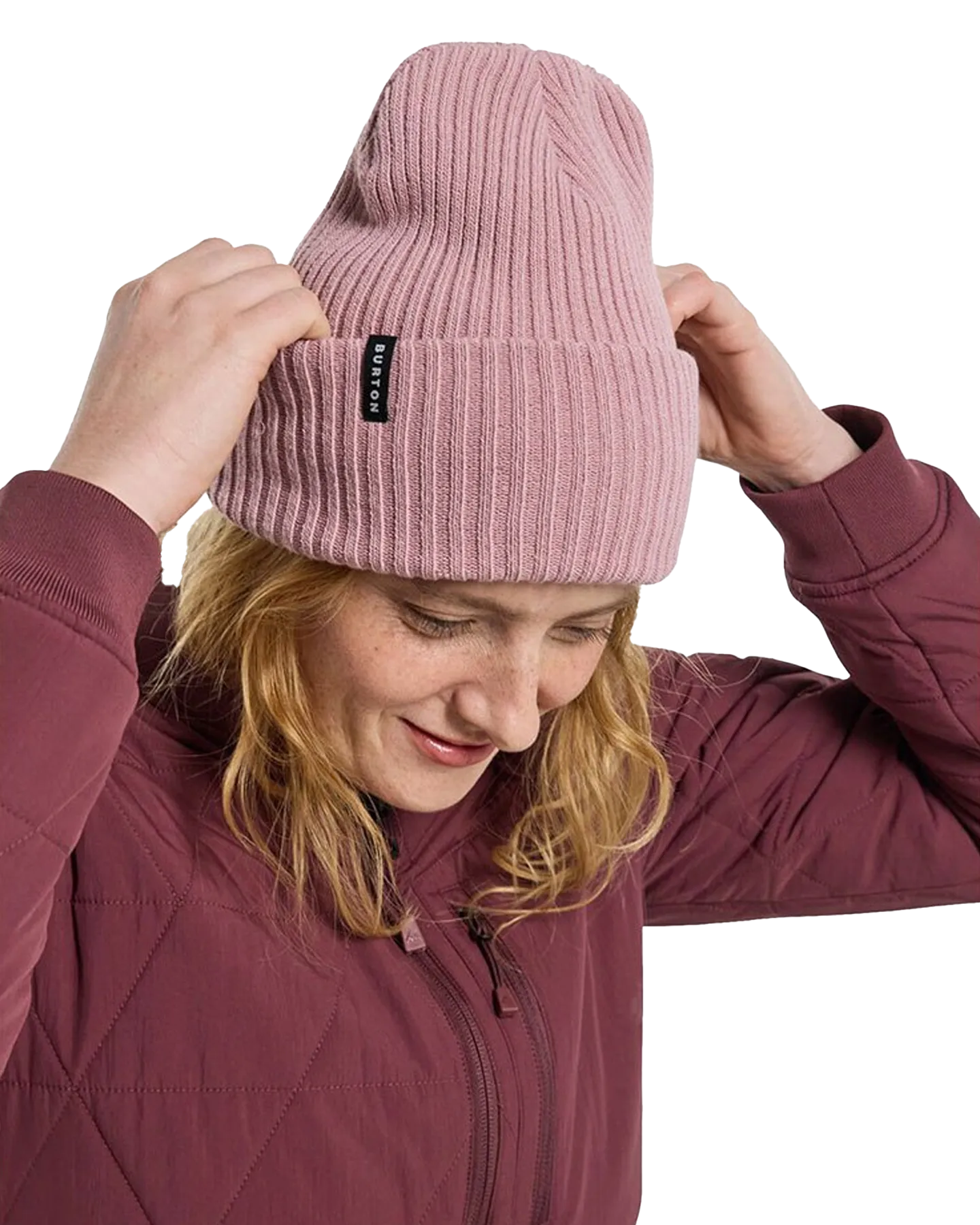 Burton Recycled Rib Beanie - Powder Blush