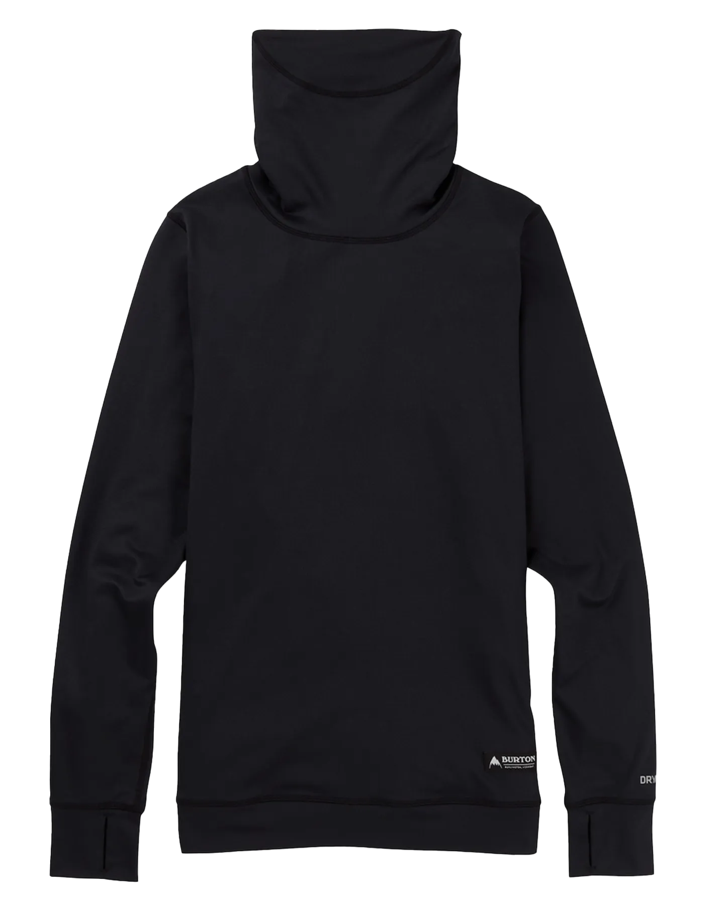 Burton Women's Midweight Base Layer Long Neck Shirt - True Black | Shop Long Johns at Trojan Wake Ski Snow & Snow Skiers