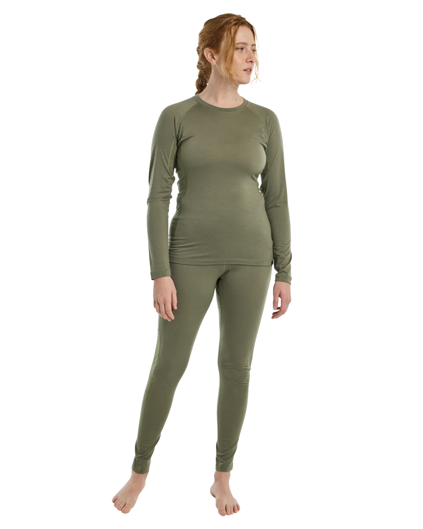 Burton Women's Phayse Merino Base Layer Crewneck - Forest Moss | Shop Shirts & Tops at Trojan Wake Ski Snow & Snow S