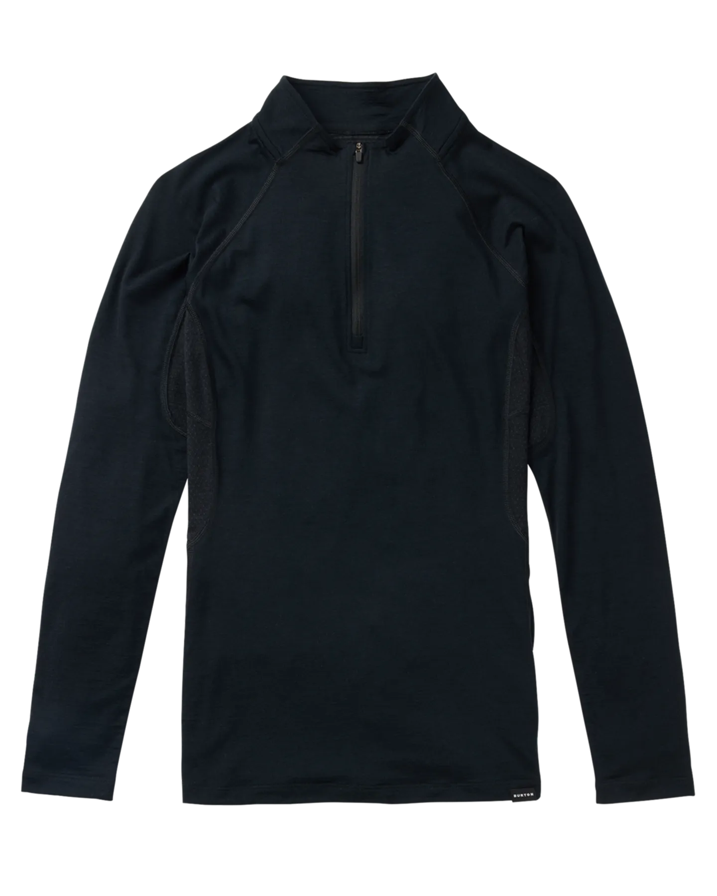 Burton Women's Phayse Merino Quarter-Zip First Layer - True Black | Shop Shirts & Tops at Trojan Wake Ski Snow & Sno