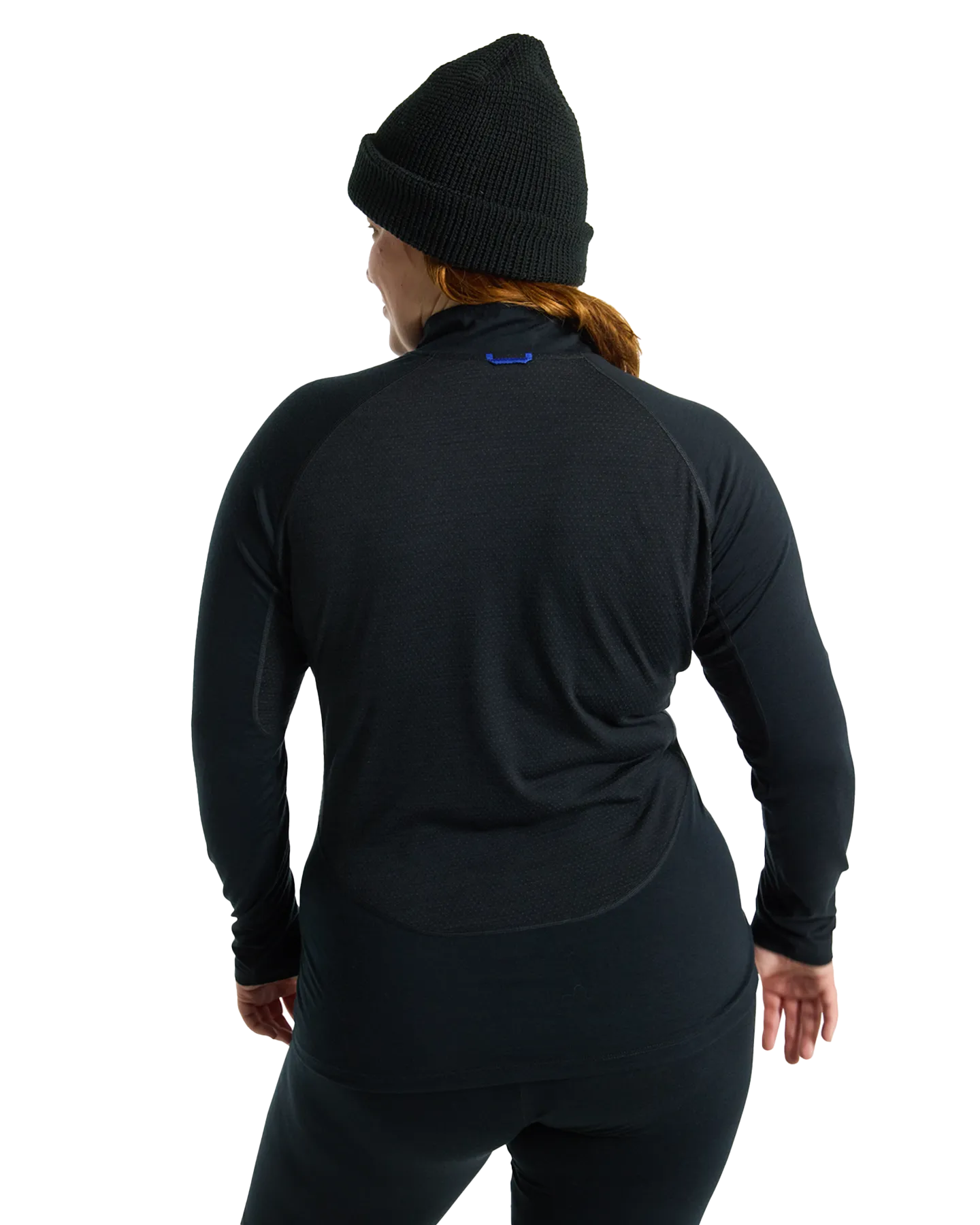 Burton Women's Phayse Merino Quarter-Zip First Layer - True Black | Shop Shirts & Tops at Trojan Wake Ski Snow & Sno