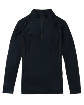 Burton Women's Phayse Merino Quarter-Zip First Layer - True Black | Shop Shirts & Tops at Trojan Wake Ski Snow & Sno