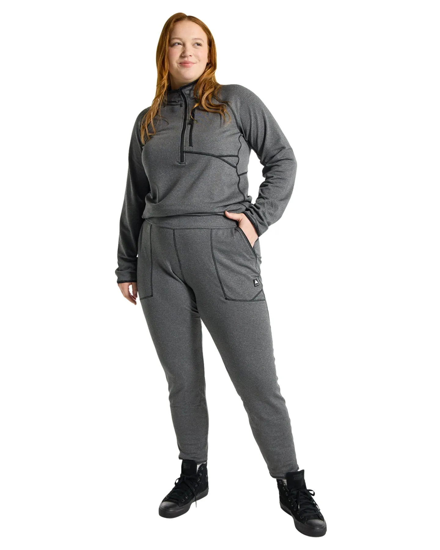 Burton Women's Stockrun Grid Pants - True Black | Shop Clothing at Trojan Wake Ski Snow & Snow Skiers Warehouse