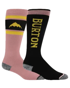 Burton Women's Weekend Midweight Socks 2-Pack - Powder Blush