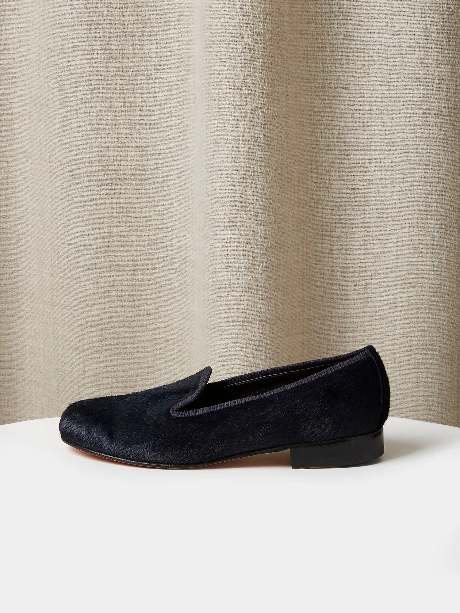 Children's Loafers in Indigo Pony Hair