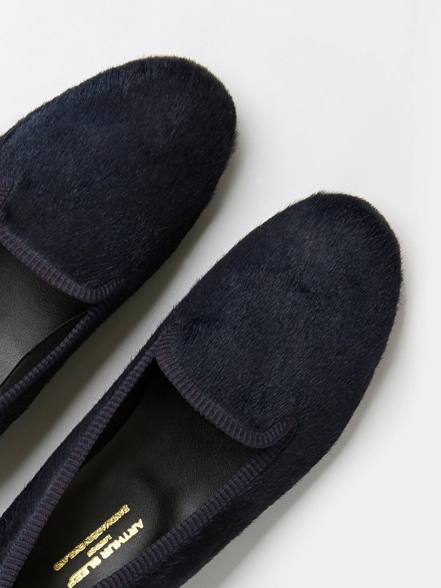 Children's Loafers in Indigo Pony Hair