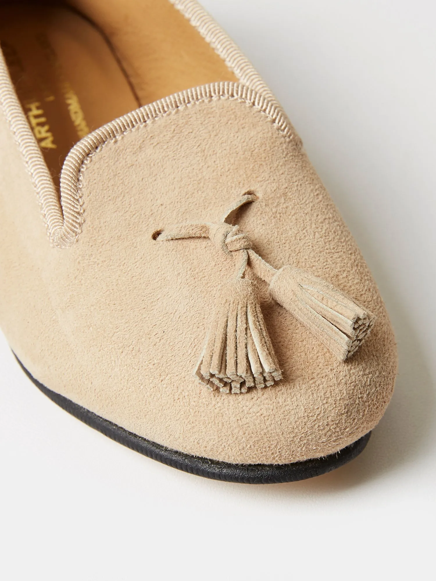 Children's Loafers in Sand Suede