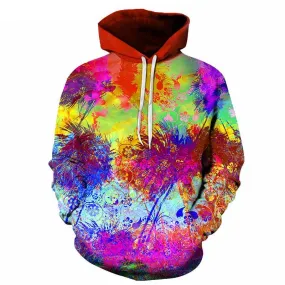 Colourful Flower Art Hoodie