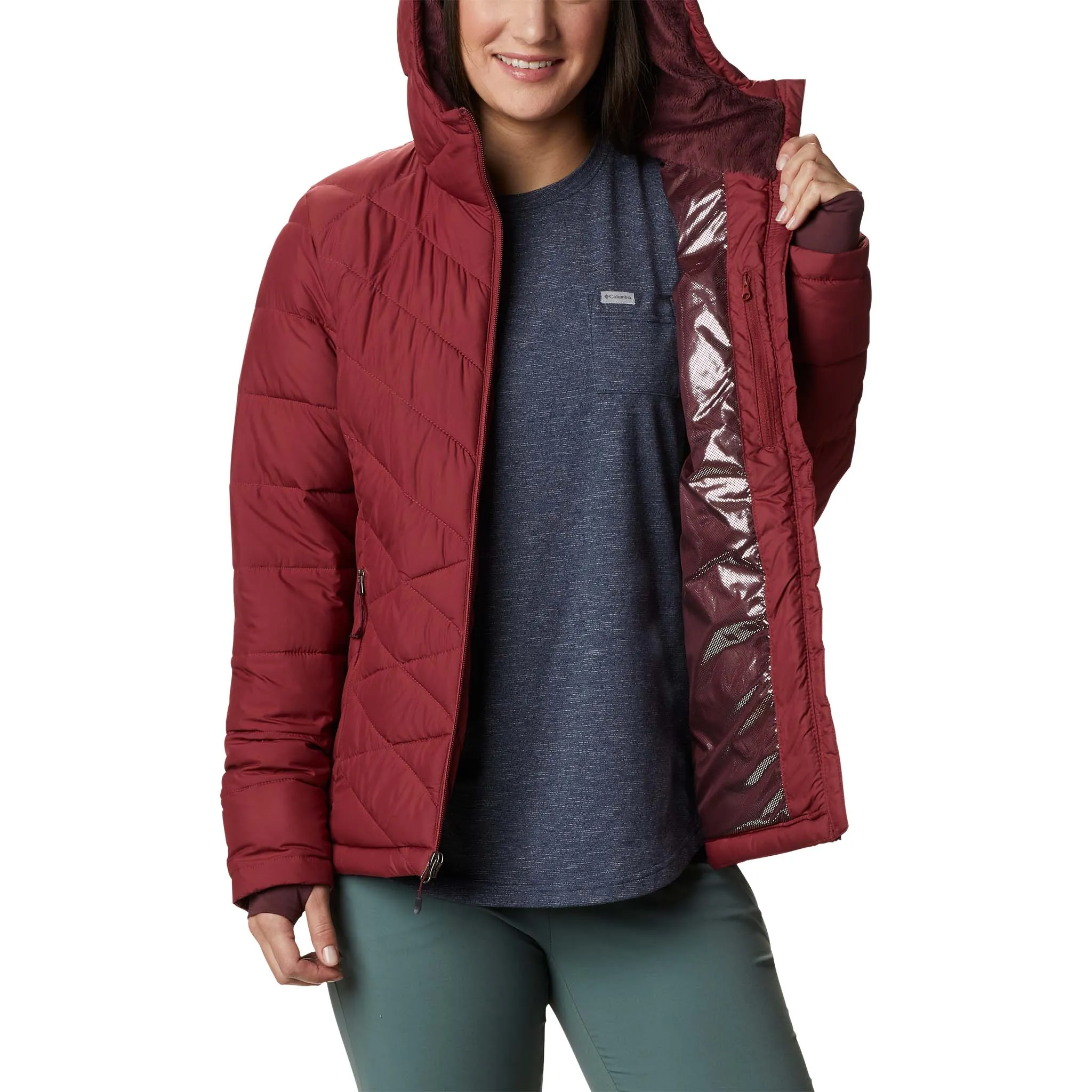 Columbia Heavenly Hooded Jacket manteau d'hiver avec capuchon pour femme