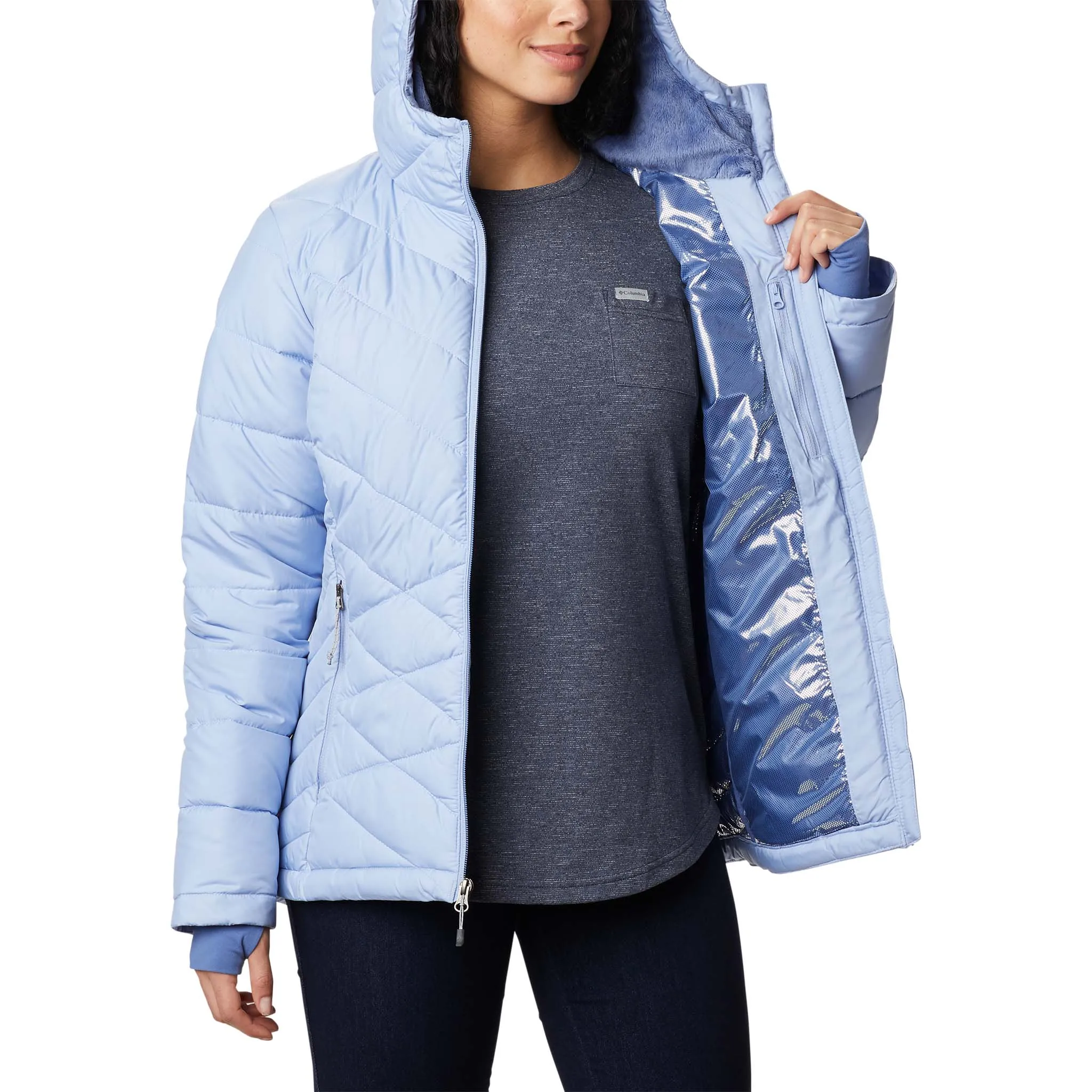 Columbia Heavenly Hooded Jacket manteau d'hiver avec capuchon pour femme