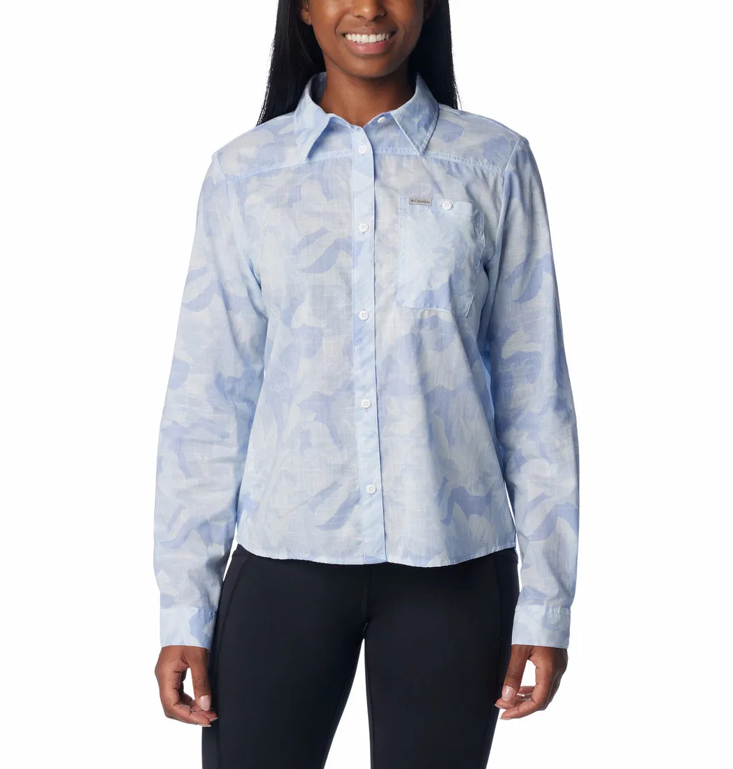 Columbia Womens Holly Hideaway Lite Camp Long Sleeve Shirt