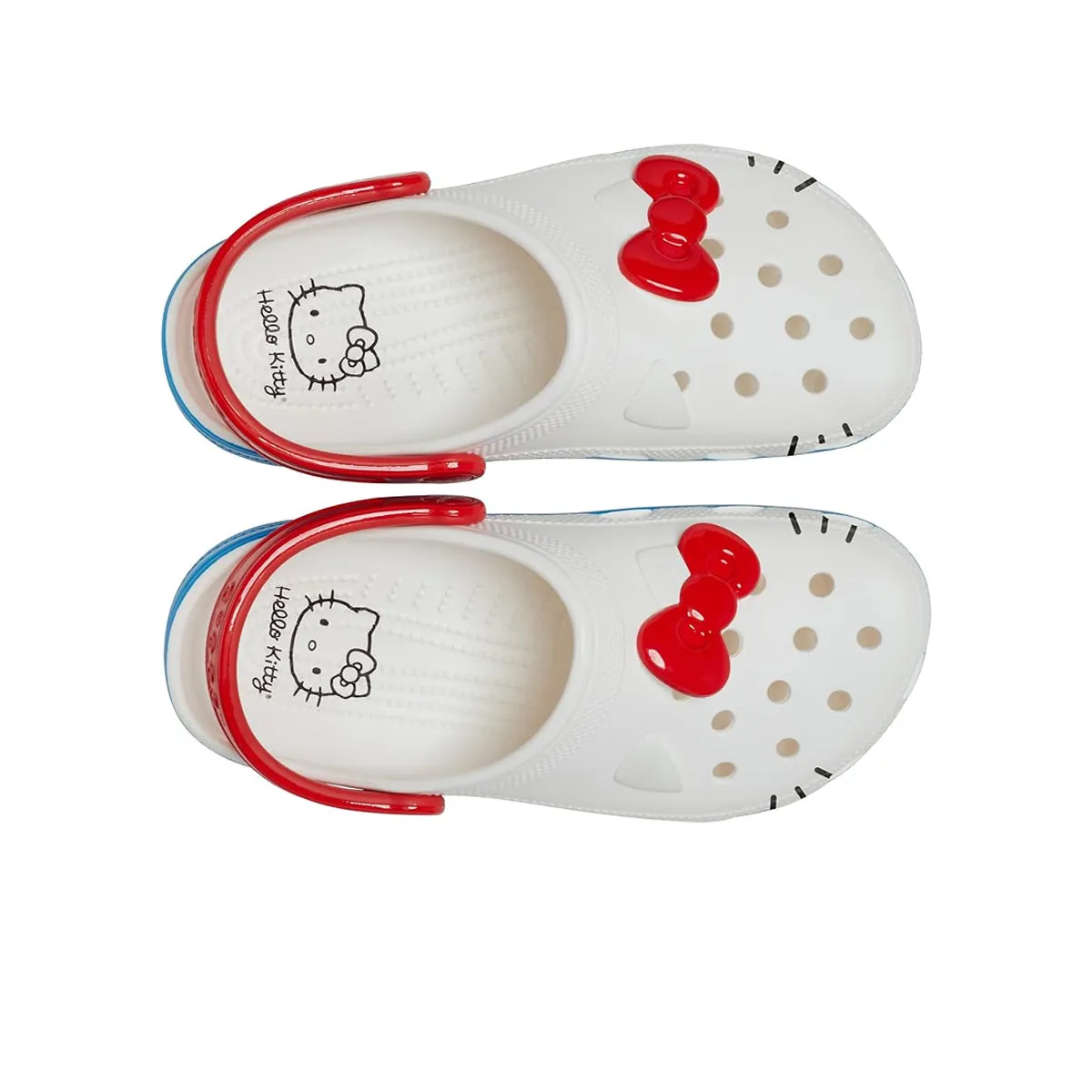 Crocs Unisex Hello Kitty Classic Slides 209438-100 White