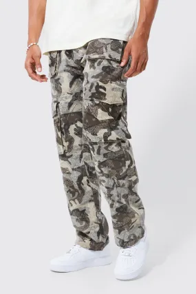 Fixed Relaxed Camo Bandana Cargo Pants