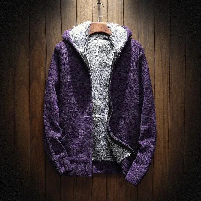 Fleece Cardigan Zipper Hoodie