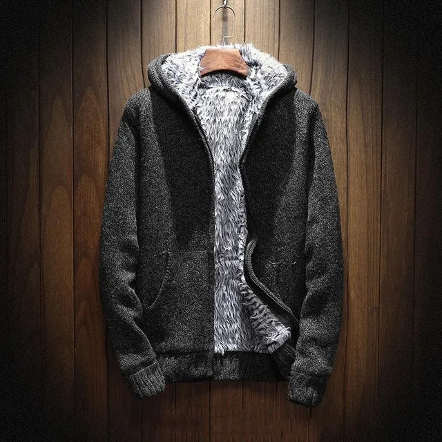 Fleece Cardigan Zipper Hoodie